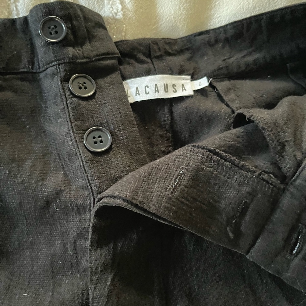 LACAUSA Lola Trousers Charcoal (NWT, size 6)